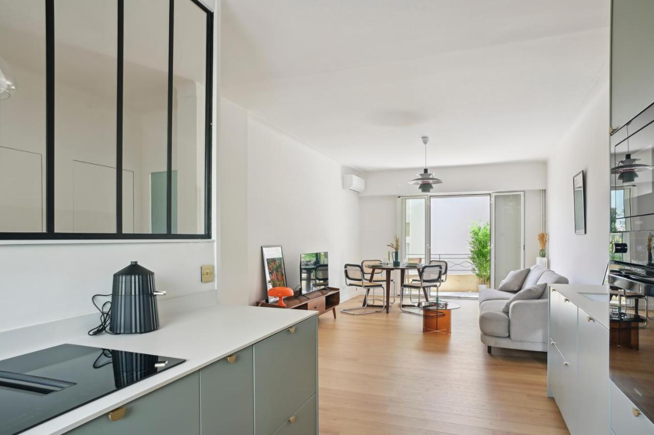 Designer Flat, Luxurious, Close From Palais, Terrasse, Private Garage, Air Conditoning 칸느 외부 사진
